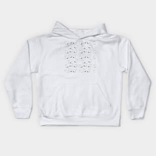 Dog illustration with dots Kids Hoodie